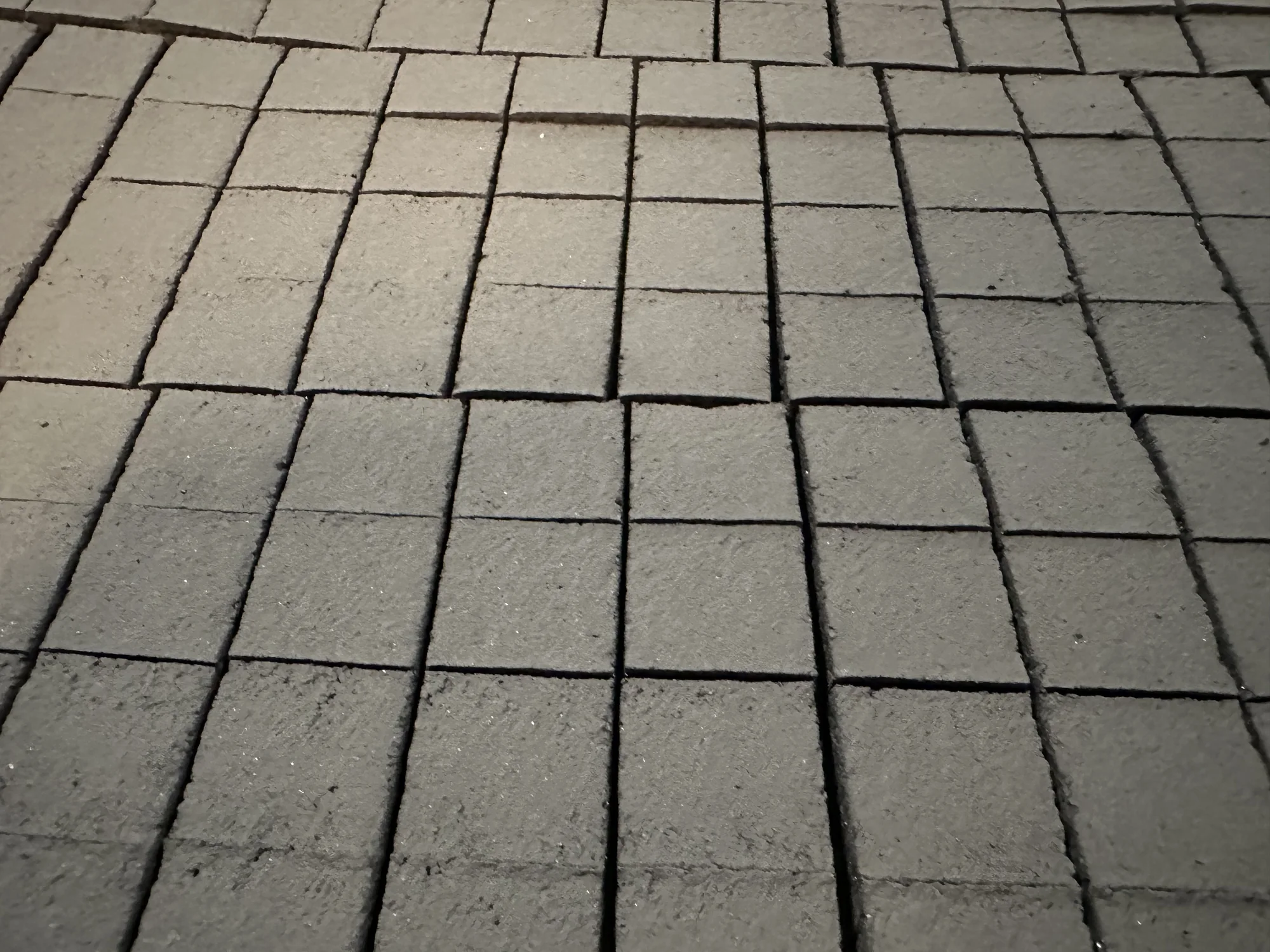 Briquette grid after pressing